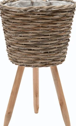 Intratuin Pflanzkorb auf Füßen Holz 27 x 27 x 45 cm