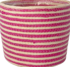 Intratuin Pflanzkorb Elias natur/rosa D 19 H 14 cm