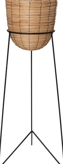 Intratuin Pflanzkorb mit Ständer Noor schwarz D 30 H 98 cm