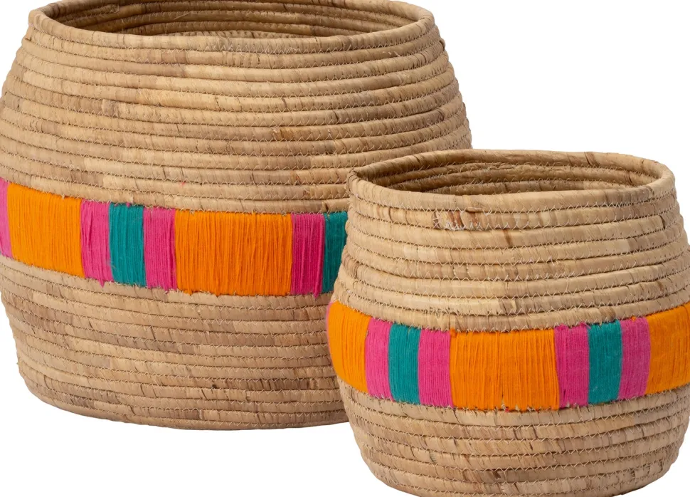 Intratuin Pflanzkorb Moya naturell / orange D 43 H 35 cm