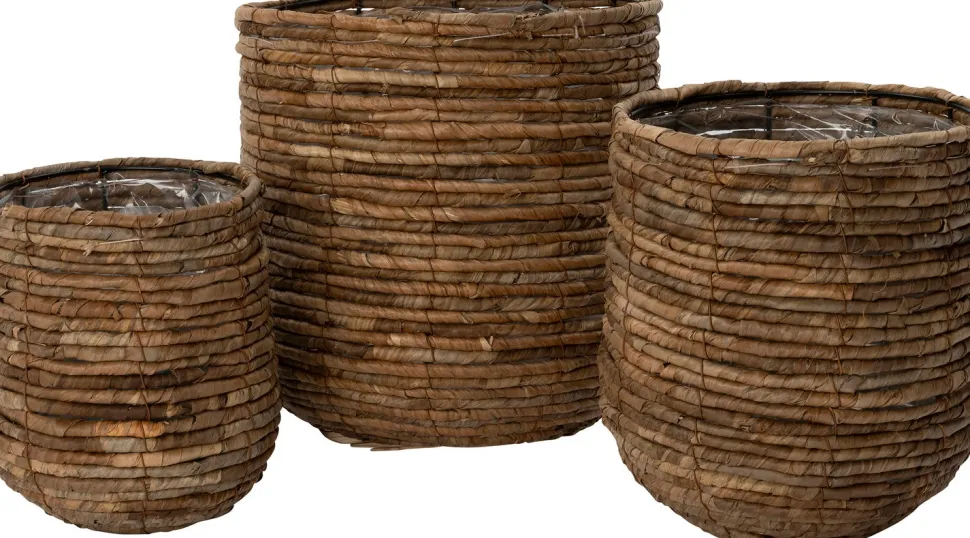 Intratuin Pflanzkorb Ratna natur D 19 H 23 cm