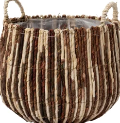 Intratuin Pflanzkorb Suan naturell / braun D 44 H 36 cm