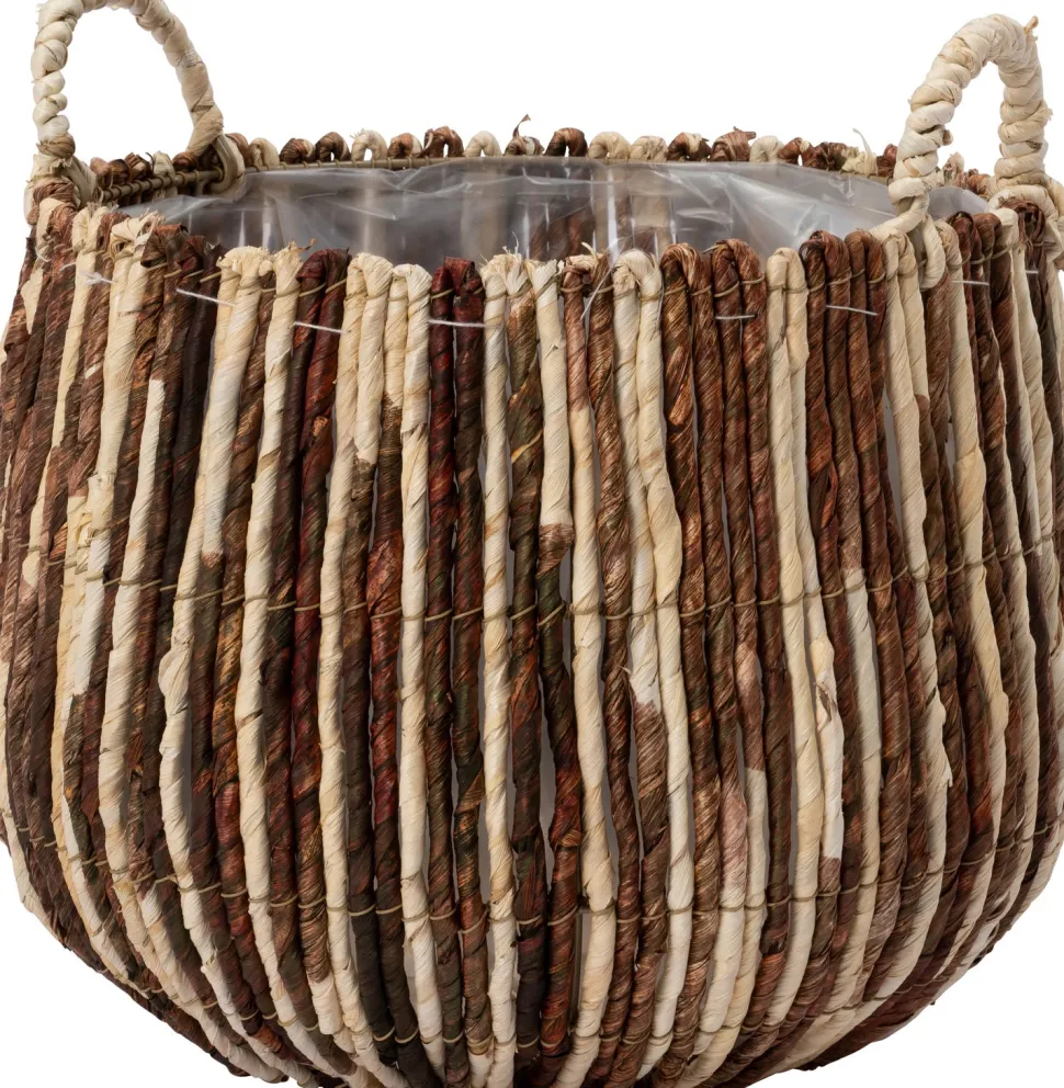 Intratuin Pflanzkorb Suan naturell / braun D 30 H 28 cm