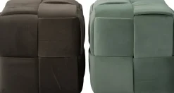 Intratuin Pouf Boye donkerbraun 43 x 43 x 42 cm