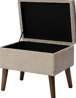 Intratuin Pouf Ned crème 48 x 36 x 40 cm