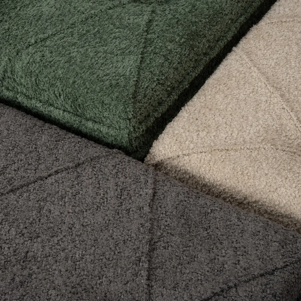 Intratuin Pouf Ned grau 48 x 36 x 40 cm