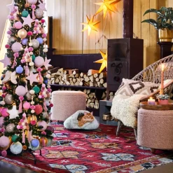 Intratuin Pouf Onne met Stauraum hellrosa D 50 H 45 cm