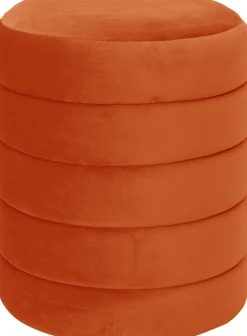 Intratuin Pouf Ryota orange D 36 H 40 cm