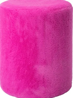 Intratuin Pouf Sage rot D 35 H 42 cm