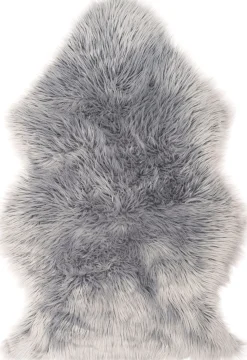 Intratuin Schaffell-Imitat grau 58 x 90 cm