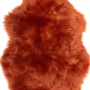 Intratuin Schaffell-Imitat terracotta 90 x 58 cm