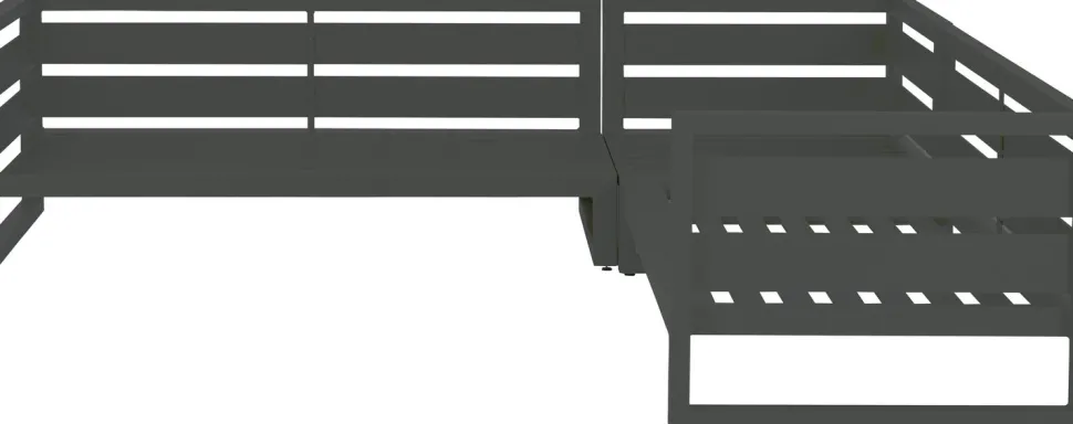 Intratuin 4-Sitzer Loungeset Ecke Norma Aluminium anthrazit