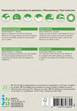 Intratuin Snack-Paprika (Capsicum annuum 'Patio Paragon') Samen