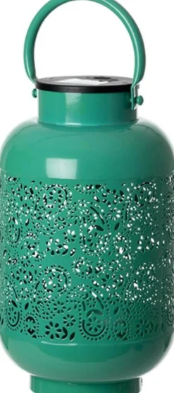 Intratuin Solar Laterne London grün D 16 H 27,5 cm