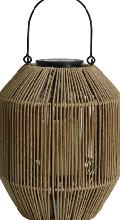 Intratuin Solar Windlicht Burgos braun D 23 H 29 cm