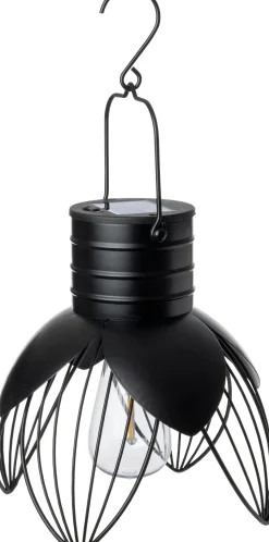 Intratuin Solarleuchte Cuzco schwarz D 21 H 23 cm