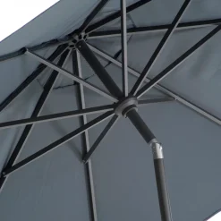 Intratuin Sonnenschirm Trinidad grau 80+UV D 250 cm