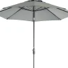 Intratuin Sonnenschirm Trinidad grau 80+ UV D 300 cm