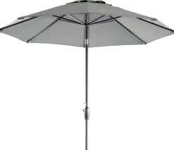 Intratuin Sonnenschirm Trinidad grau 80+ UV D 300 cm