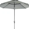 Intratuin Sonnenschirm Trinidad grau 80+UV D 250 cm