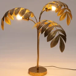 Intratuin Tischleuchte Blätter gold D 61 cm H 74