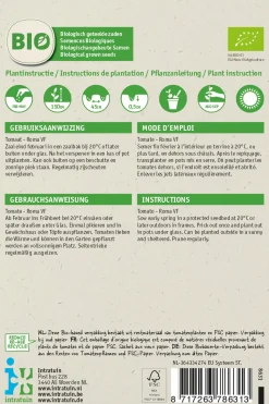 Intratuin Tomate (Solanum lycopersicum 'Roma') (BIO) Samen