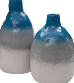 Intratuin Vase Berber blau D 20 H 38 cm