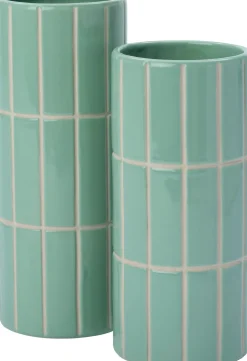 Intratuin Vase Menno grün D 11,9 H 26,2 cm
