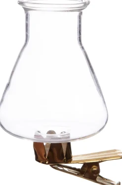 Intratuin Vase mit Klammer transparent BirneD 3,9 H 7,3 cm