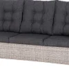 Intratuin verstellbares Loungesofa 3-Sitzer Sanur braun