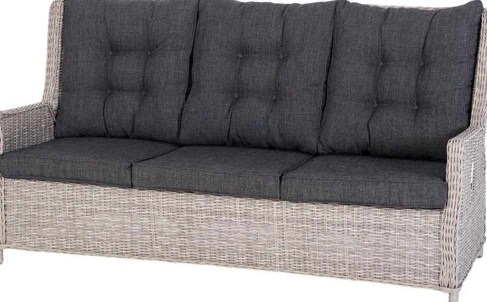 Intratuin verstellbares Loungesofa 3-Sitzer Sanur braun