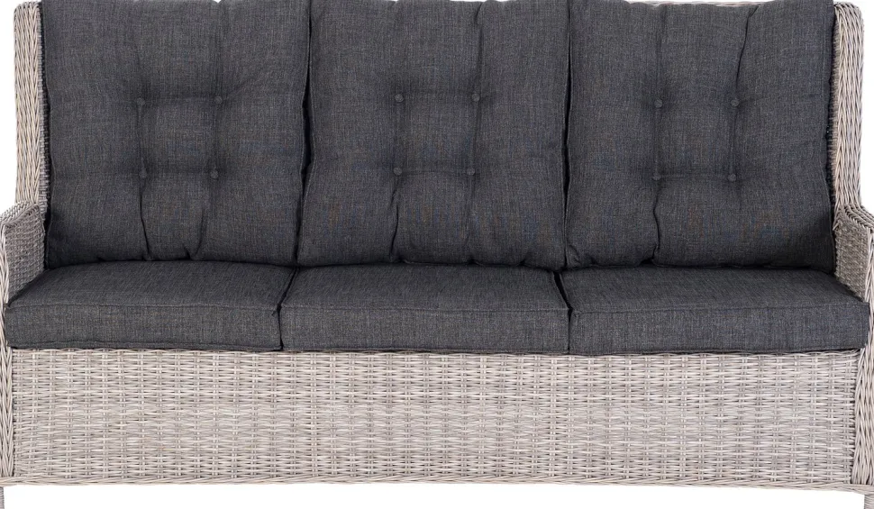 Intratuin verstellbares Loungesofa 3-Sitzer Sanur braun