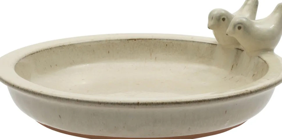 Intratuin Vogelbad / Trinkschale Emmy beige D 32 H 11 cm