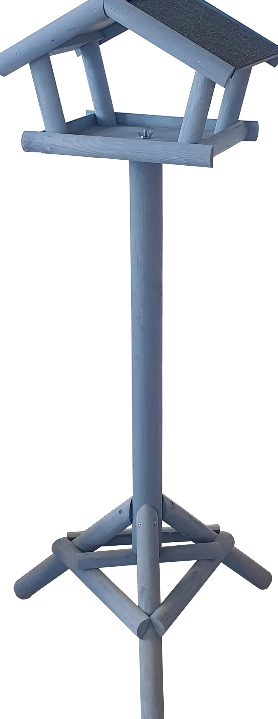 Intratuin Vogelfutterhaus grau 40 x 30 x 130 cm