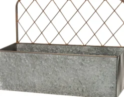 Intratuin Wand-Blumenkasten Zink 51,5 x 18,5 x 38 cm
