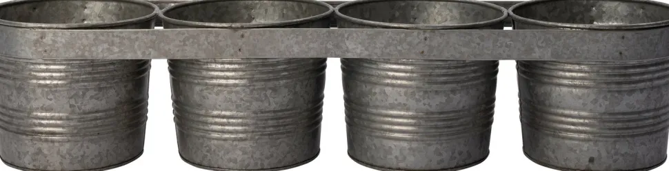 Intratuin Wand-Blumentopf Vivi zink 72 x 18 x 16 cm