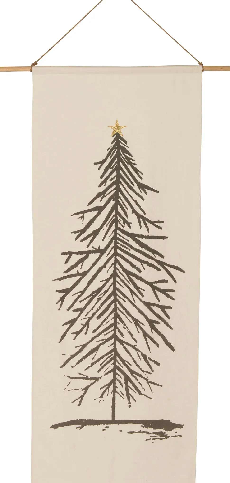 Intratuin Wanddekoration Weihnachtsbaum creme 100 x 2 x 180 cm