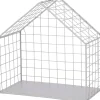 Intratuin Wandregal Haus grau 21 x 13 x 21 cm