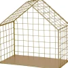 Intratuin Wandregal Haus gold 31 x 15 x 31 cm