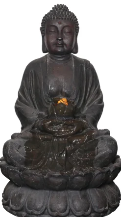 Intratuin Wasserspiel Kasi mit LED-Beleuchtung 51 x 51 x 82 cm