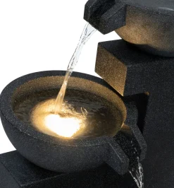 Intratuin Wasserspiel Miro grau 41 x 41 x 76 cm