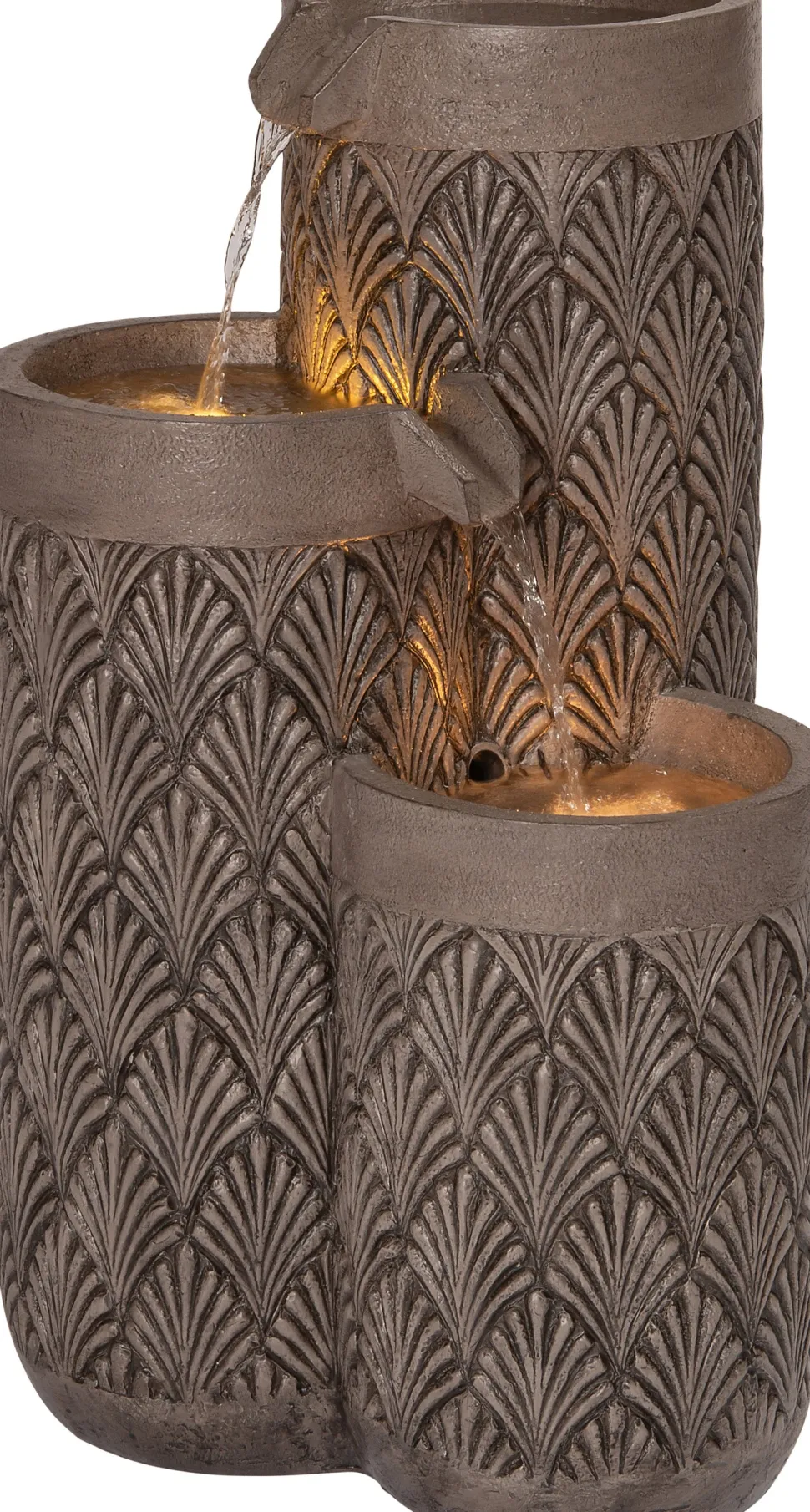 Intratuin Wasserspiel Salo grau 40 x 40 x 66 cm