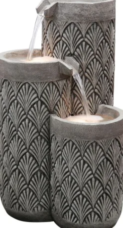 Intratuin Wasserspiel Salo grau 40 x 40 x 66 cm