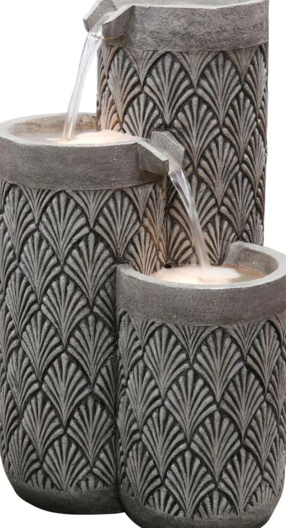 Intratuin Wasserspiel Salo grau 40 x 40 x 66 cm