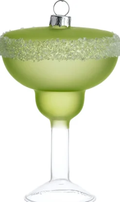 Intratuin Weihnachtsanhänger Cocktail grün / transparent D 10 H 11 cm