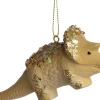 Intratuin Weihnachtsanhänger Dino gold 11 x 5 x 3,5 cm