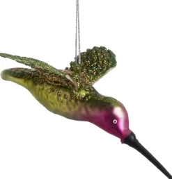 Intratuin Weihnachtsanhänger Kolibri rosa / grün 14 x 9,5 x 4 cm