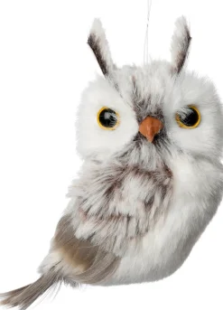 Intratuin Weihnachtsanhänger Eule grau 7 x 6 x 11 cm