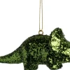 Intratuin Weihnachtsanhänger Dino grün 11 x 5 x 3,5 cm