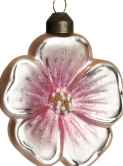 Intratuin Weihnachtsanhänger Floa creme 8 x 2,6 x 9 cm